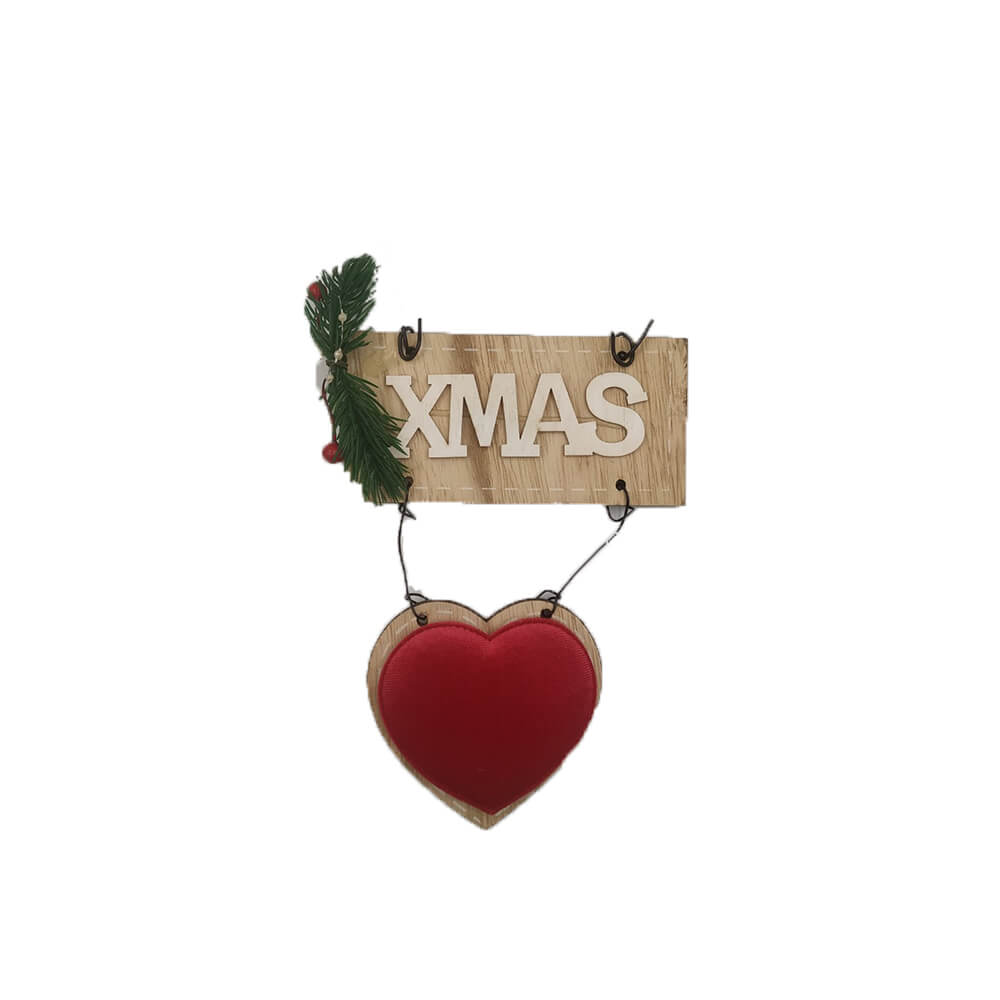 Ξυλινο Διακοσμητικο Xmas Κρεμαστο